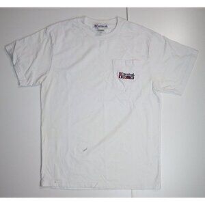 MEN'S CARNIVAL CRUISE EMBROIDERED T-SHIRT - WHITE - SHORT SLEEVE - SIZE L